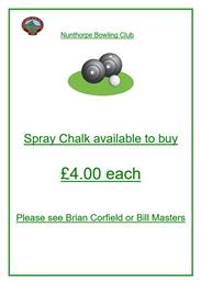 Spray Chalk available