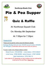 PIE N PEAS EVENING